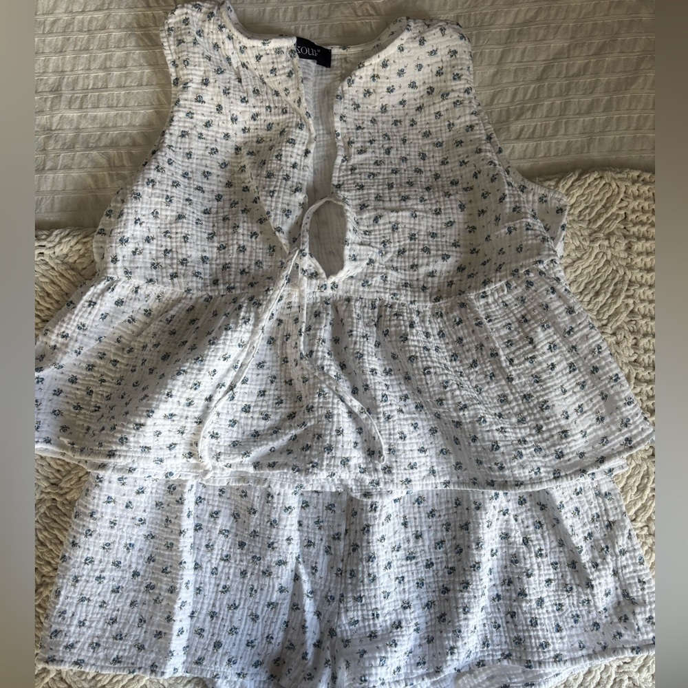 Kourt Cotton Shorts / Tank Set